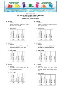Soal Matematika Kelas 4 Kurikulum 2013 Dalchaebi