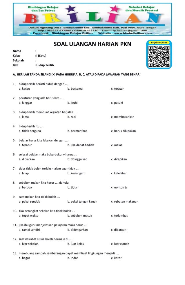 5 Cara Cepat Kuasai Contoh Soal PKN SD Kelas 3 Semester 1 dan Raih Nilai Tinggi