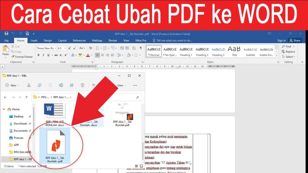5 Cara Mengubah PDF ke Word Tanpa Ribet, Ternyata Semudah Ini Wajib Tahu 5 Cara Mengubah PDF ke Word Tanpa Ribet, Ternyata Semudah Ini Wajib Tahu