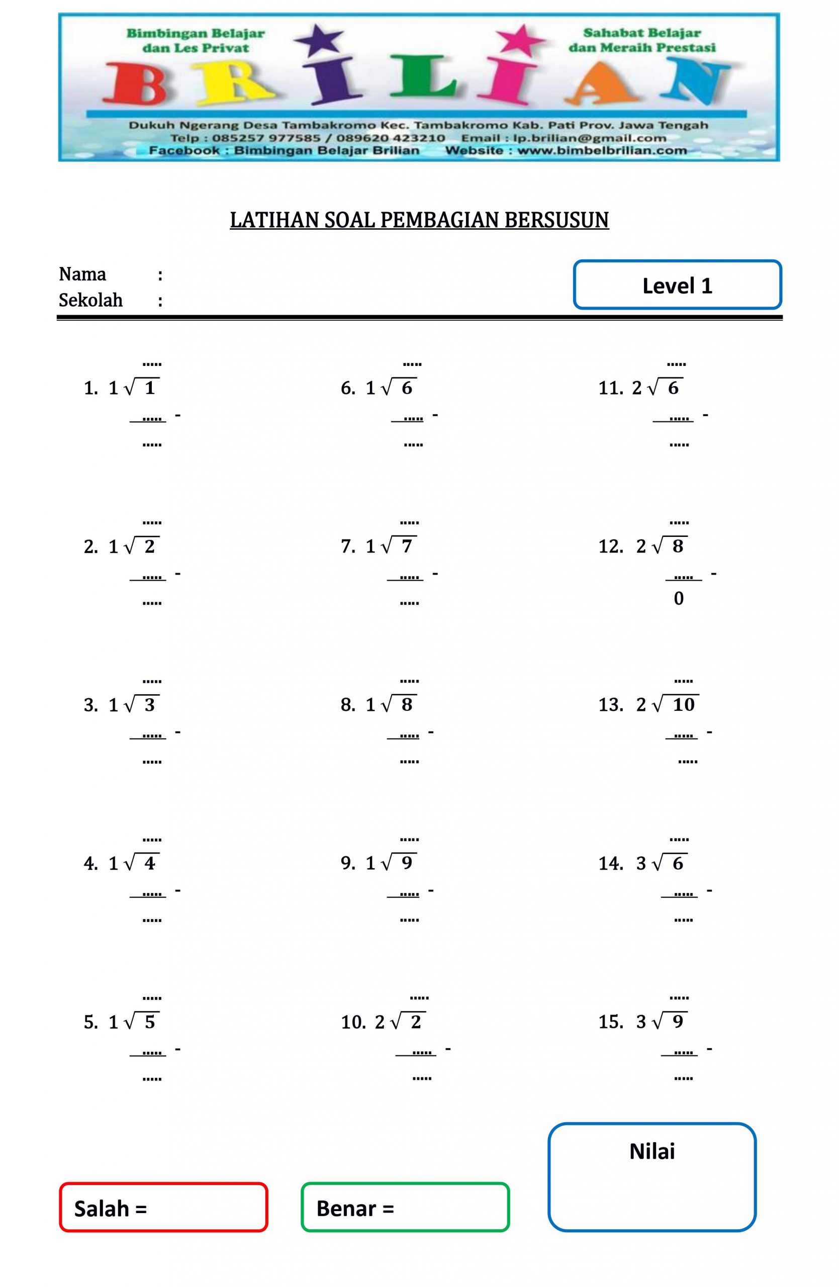 Soal Matematika Pembagian Dalchaebi