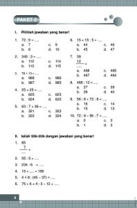 Soal Matematika Kelas 2 Sd Semester 1 Perkalian Dan Pembagian - Piffle me