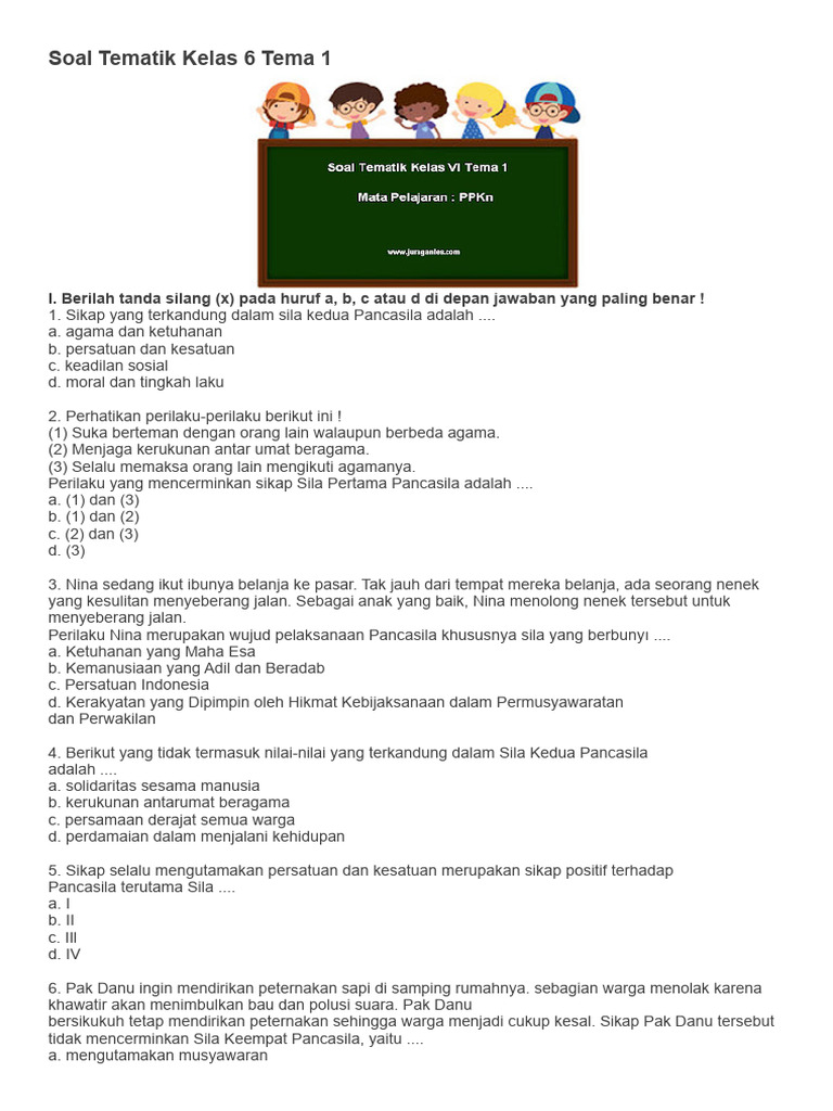 Contoh Soal PKN Kelas 6 Tema 1 Ternyata Punya Pola Rahasia, 5 Trik Jitu Biar Nilai 100 Tanpa Belajar Mati-matian Contoh Soal PKN Kelas 6 Tema 1 Ternyata Punya Pola Rahasia, 5 Trik Jitu Biar Nilai 100 Tanpa Belajar Mati-matian