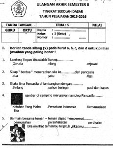 Persiapan Optimal Contoh Soal UKK PJOK Kelas 1 SD Semester 2 untuk