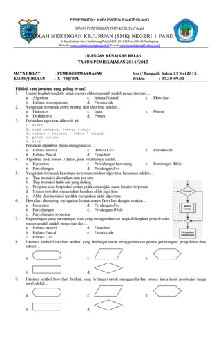 Rahasia 80 contoh soal pemrograman web kelas 10 semester 2 yang jarang diketahui Rahasia 80 contoh soal pemrograman web kelas 10 semester 2 yang jarang diketahui