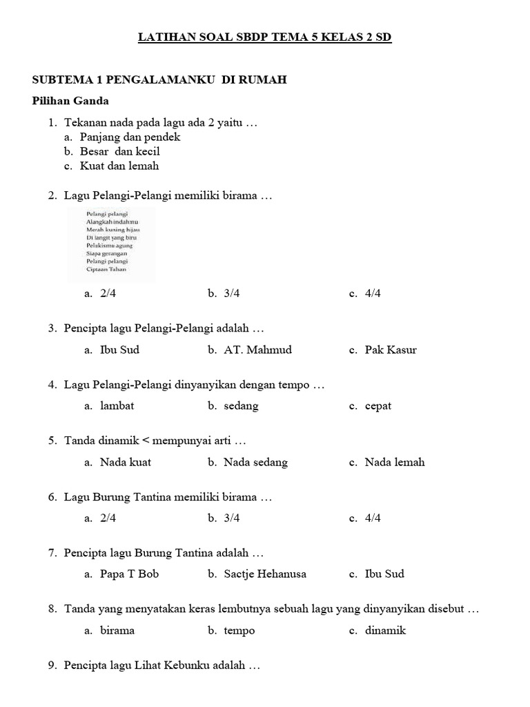 Rahasia Cara Cepat Menjawab Soal Tema 5 Subtema 3 Kelas 2 SD Agar Nilai Sempurna Rahasia Cara Cepat Menjawab Soal Tema 5 Subtema 3 Kelas 2 SD Agar Nilai Sempurna
