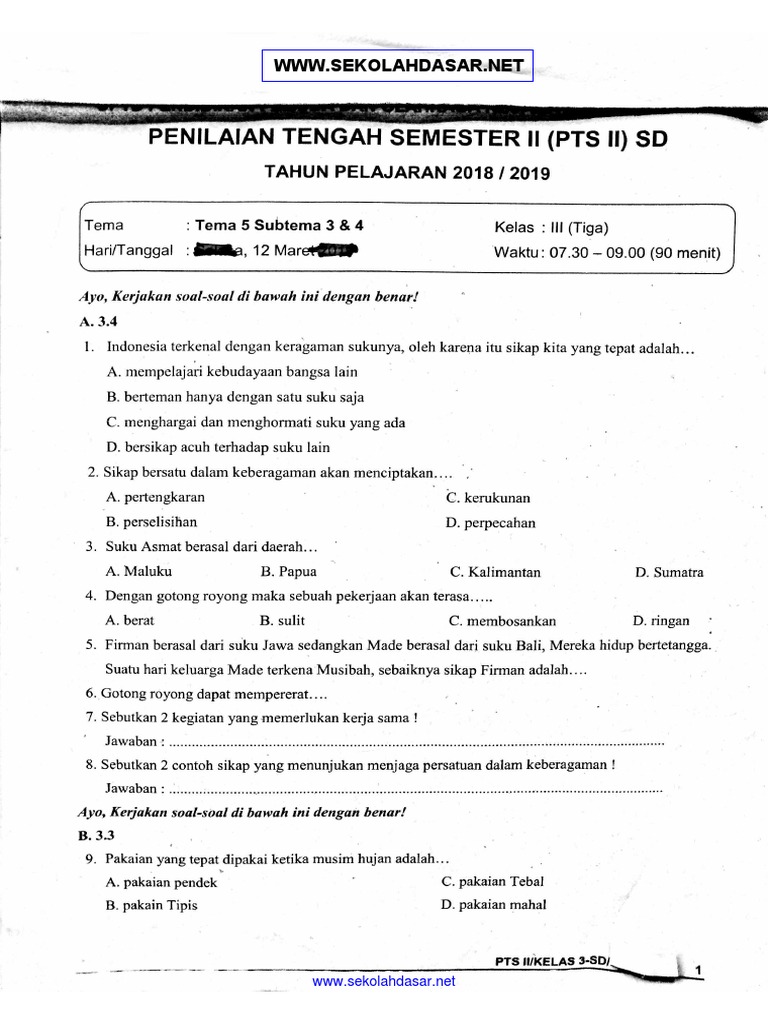Rahasia Cepat Jawab soal tema 5 subtema 3 kelas 3 revisi 2018 Agar Nilai Maksimal Rahasia Cepat Jawab soal tema 5 subtema 3 kelas 3 revisi 2018 Agar Nilai Maksimal