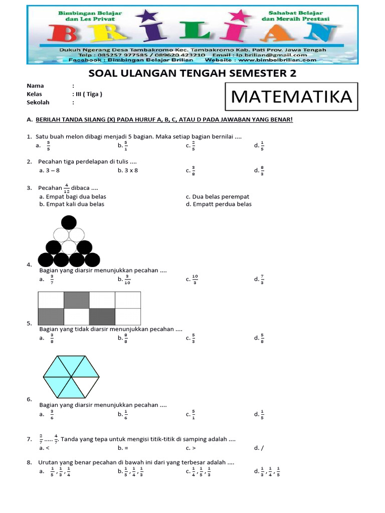 Rahasia Cepat Taklukkan Matematika Soal Kelas 3 Semes 2 Agar Nilai Melonjak Drastis