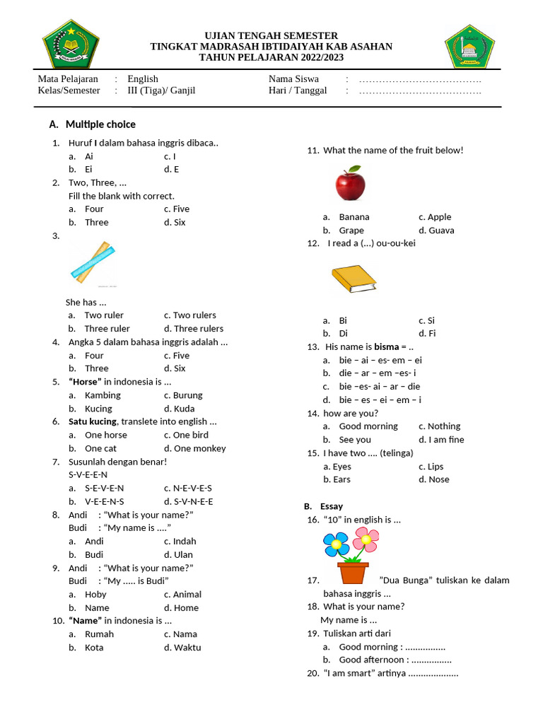 Rahasia Lulus Ujian dengan Soal Bahasa Tolaki Kelas 4 Semester 2 SDN Poasia 1 Terbaru Rahasia Lulus Ujian dengan Soal Bahasa Tolaki Kelas 4 Semester 2 SDN Poasia 1 Terbaru