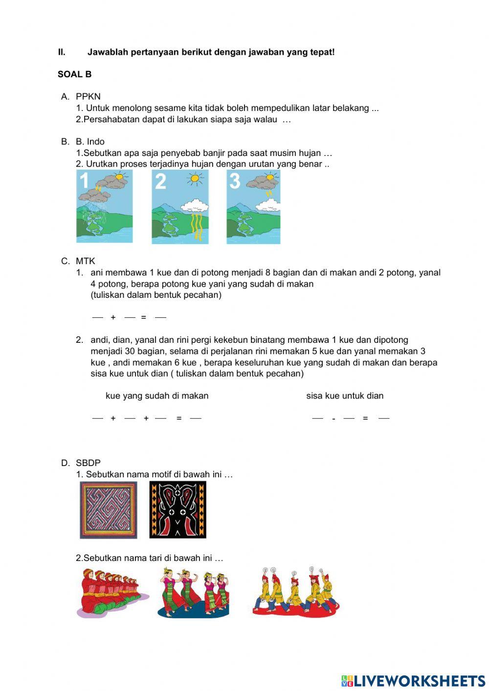 Rahasia Lulus Ujian dengan soal tema 5 sub tema 3 kelas 5 yang Wajib Kamu Tahu