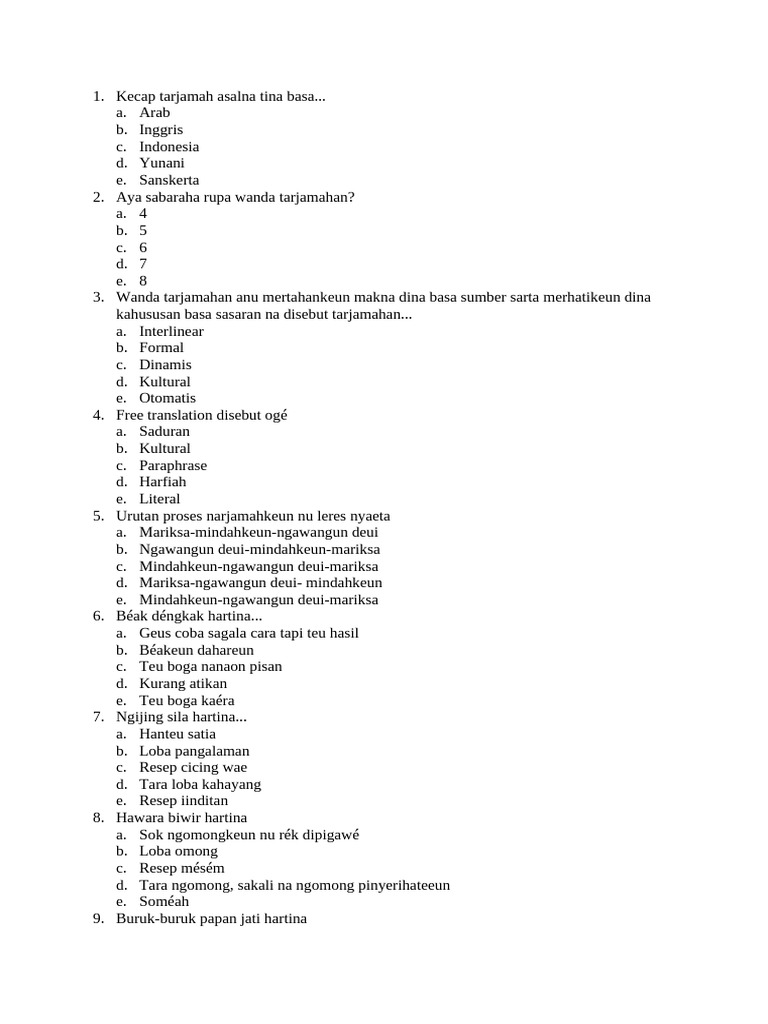 Rahasia Skor Tinggi Ternyata Ada di soal bahasa sunda kelas x semester 1.doc Terbaru