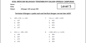 Operasi Hitung Campuran Kelas 3 Dalchaebi