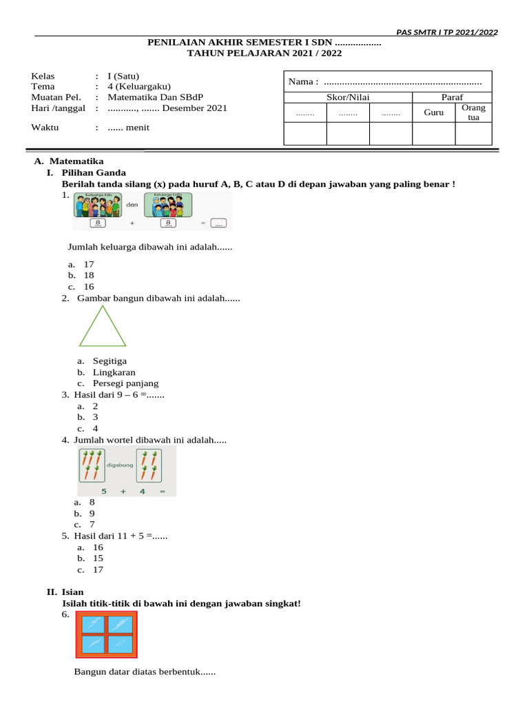 Ternyata Begini Cara Seru Belajar Contoh Soal Matematika Kelas 1 Tema 4 yang Efektif