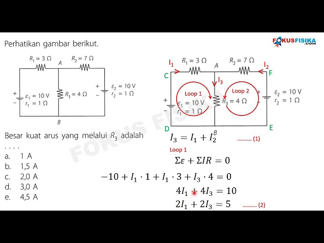 Soal Dan Pembahasan Rangkaian Arus Listrik