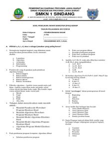 Soal Pemrograman Dasar Kelas 10 | PDF