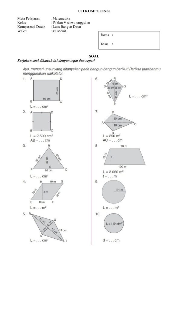Terungkap! contoh soal matematika bangun ruang sd kelas 4 untuk sukses ujian 2026