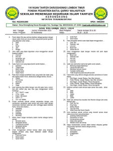 Soal PAS Teknik Animasi 2D 3D PDF