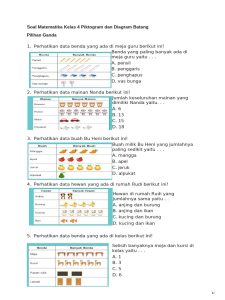 Soal Matematika Kelas 4 Diagram dan Piktogram PDF